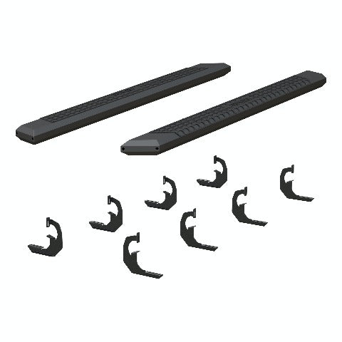 ARIES 2556002 AdvantEDGE 5-1/2" x 75" Black Aluminum Side Bars, Select Chevrolet, GMC