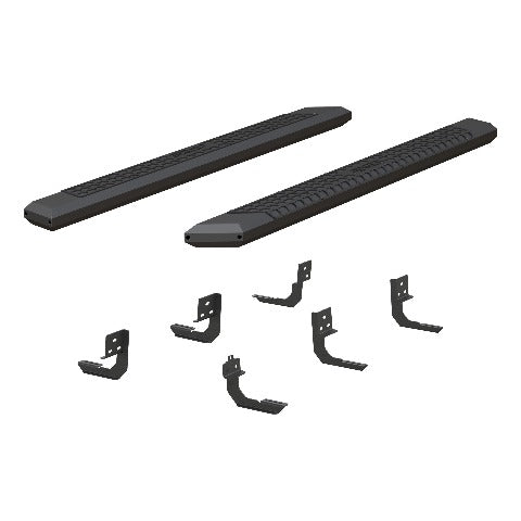 ARIES 2556005 AdvantEDGE 5-1/2" x 75" Black Aluminum Side Bars, Select Dodge, Ram 1500