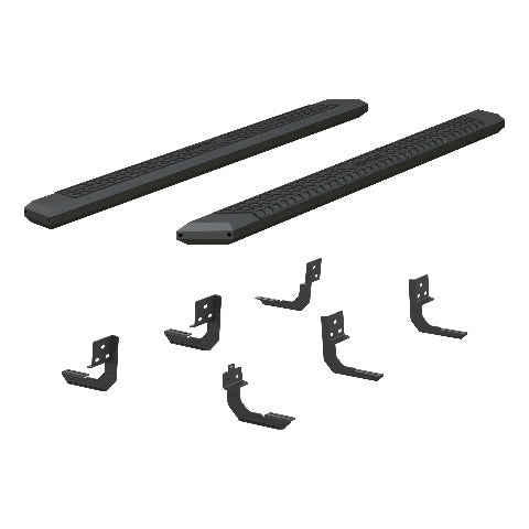 ARIES 2556006 AdvantEDGE 5-1/2" x 85" Black Aluminum Side Bars, Select Dodge, Ram 1500 to 5500