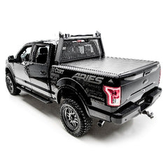 ARIES 2556012 AdvantEDGE 5-1/2" x 75" Black Aluminum Side Bars, Select Ford F150, F250, F350