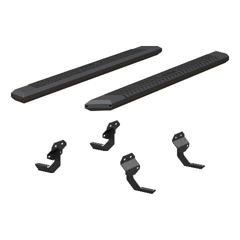 ARIES 2556012 AdvantEDGE 5-1/2" x 75" Black Aluminum Side Bars, Select Ford F150, F250, F350