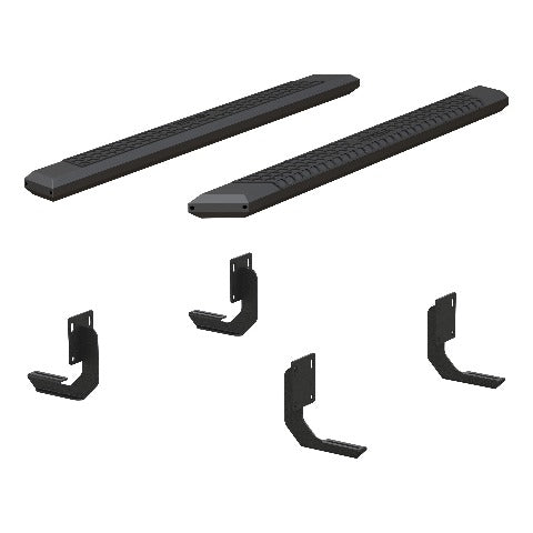 ARIES 2556014 AdvantEDGE 5-1/2" x 75" Black Aluminum Side Bars, Select Ford F-250, F-350