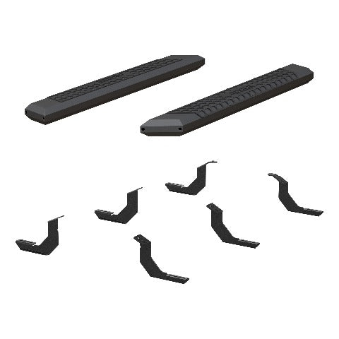 ARIES 2556018 AdvantEDGE 5-1/2" x 53" Black Aluminum Side Bars, Select Toyota Tundra