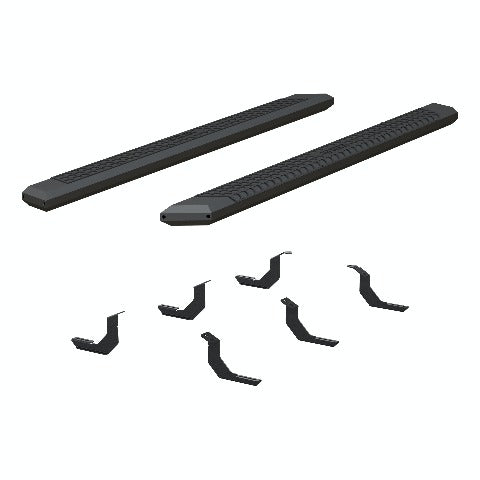 ARIES 2556019 AdvantEDGE 5-1/2" x 85" Black Aluminum Side Bars, Select Toyota Tundra