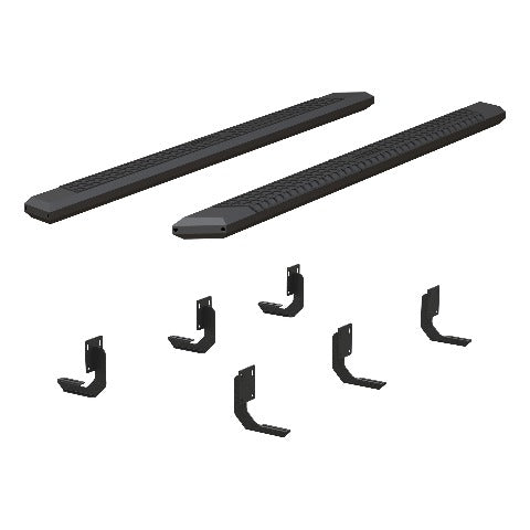 ARIES 2556024 AdvantEDGE 5-1/2" x 91" Black Aluminum Side Bars, Select Ford F250, F350, F450