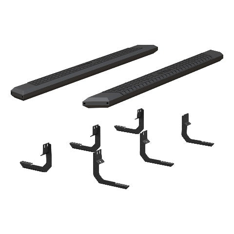 ARIES 2556045 AdvantEDGE 5-1/2" x 75" Black Aluminum Side Bars, Select Nissan Titan
