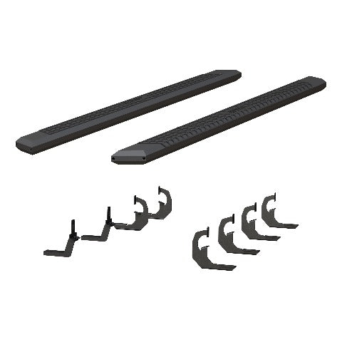 ARIES 2556046 AdvantEDGE 5-1/2" x 91" Black Aluminum Side Bars, Select Silverado, Sierra