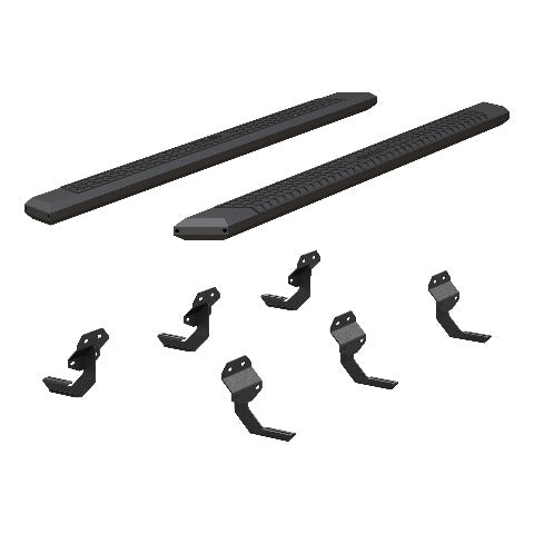 ARIES 2556048 AdvantEDGE 5-1/2" x 91" Black Aluminum Side Bars, Select Ford F-Series Crew Cab
