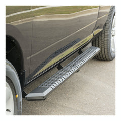 ARIES 2556051 AdvantEDGE 5-1/2" x 75" Black Aluminum Side Bars, Select Silverado, Sierra Crew