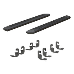 ARIES 2556051 AdvantEDGE 5-1/2" x 75" Black Aluminum Side Bars, Select Silverado, Sierra Crew