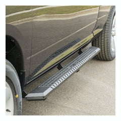 ARIES 2556051 AdvantEDGE 5-1/2" x 75" Black Aluminum Side Bars, Select Silverado, Sierra Crew