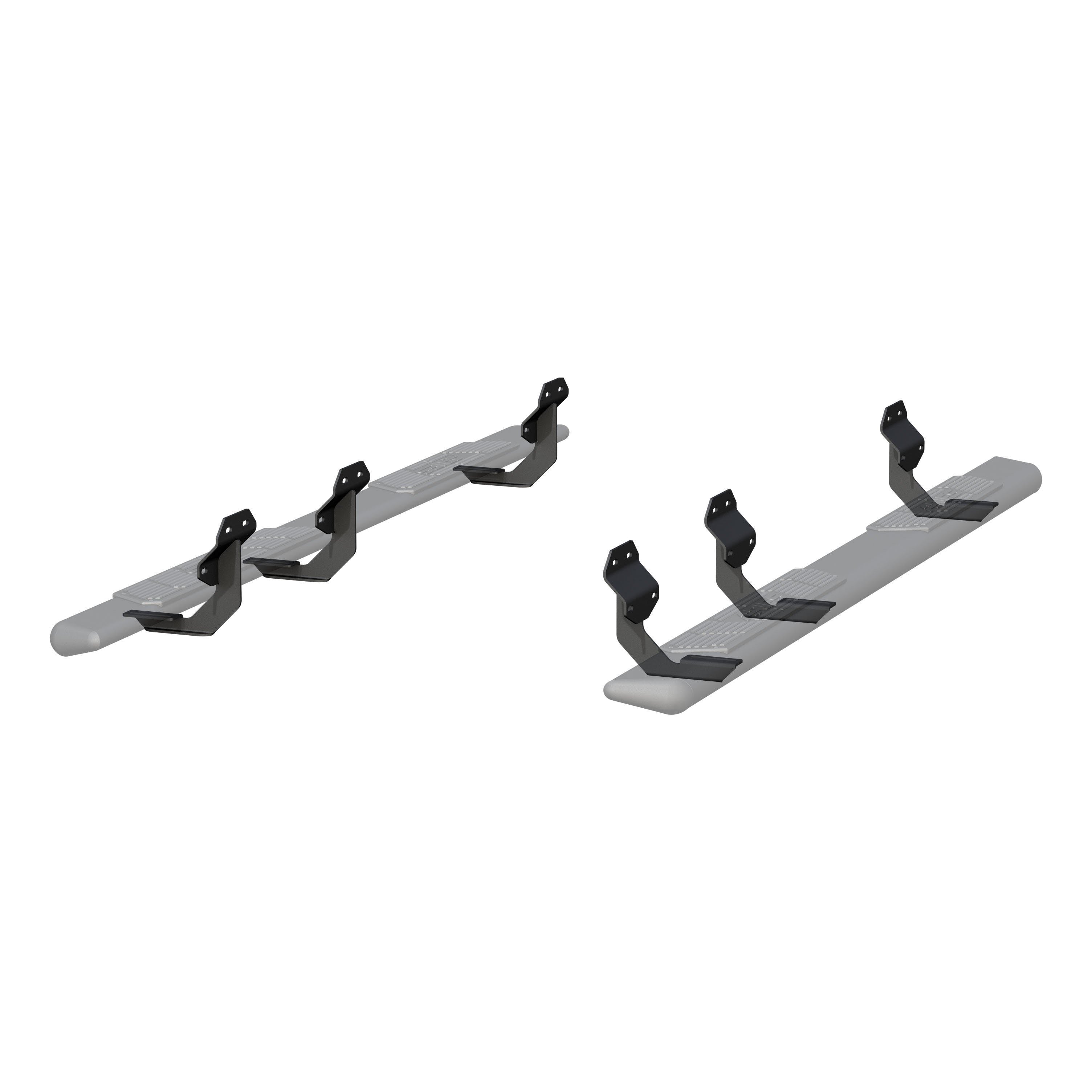 ARIES 2558048 AscentStep 5-1/2" x 91" Black Steel Running Boards, Select Ford F-Series Crew
