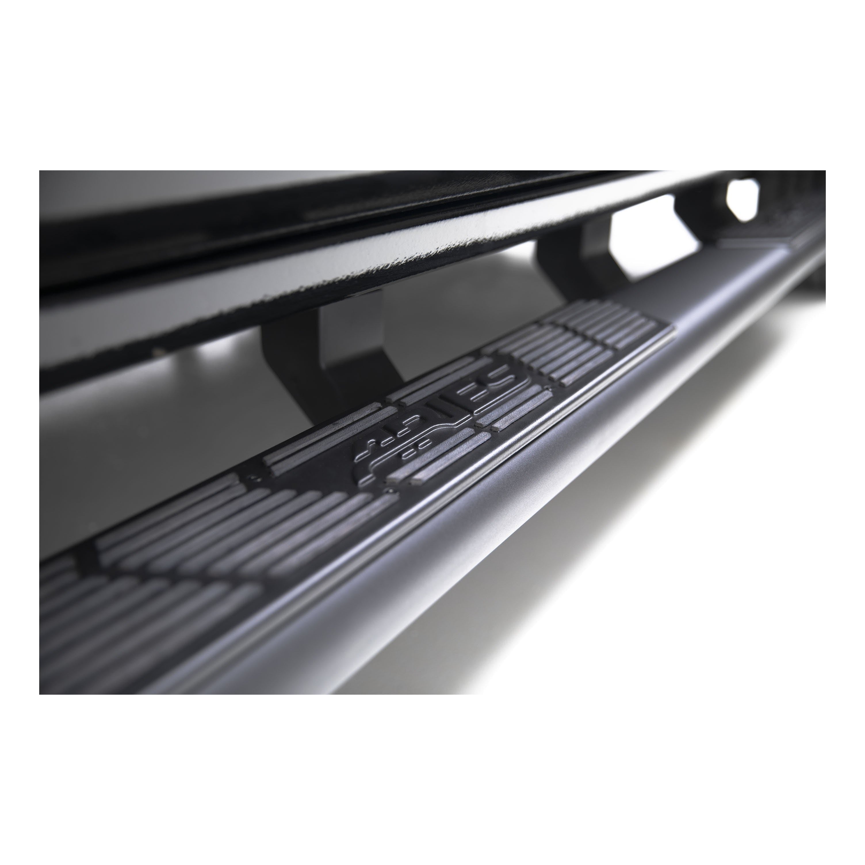 ARIES 2558048 AscentStep 5-1/2" x 91" Black Steel Running Boards, Select Ford F-Series Crew