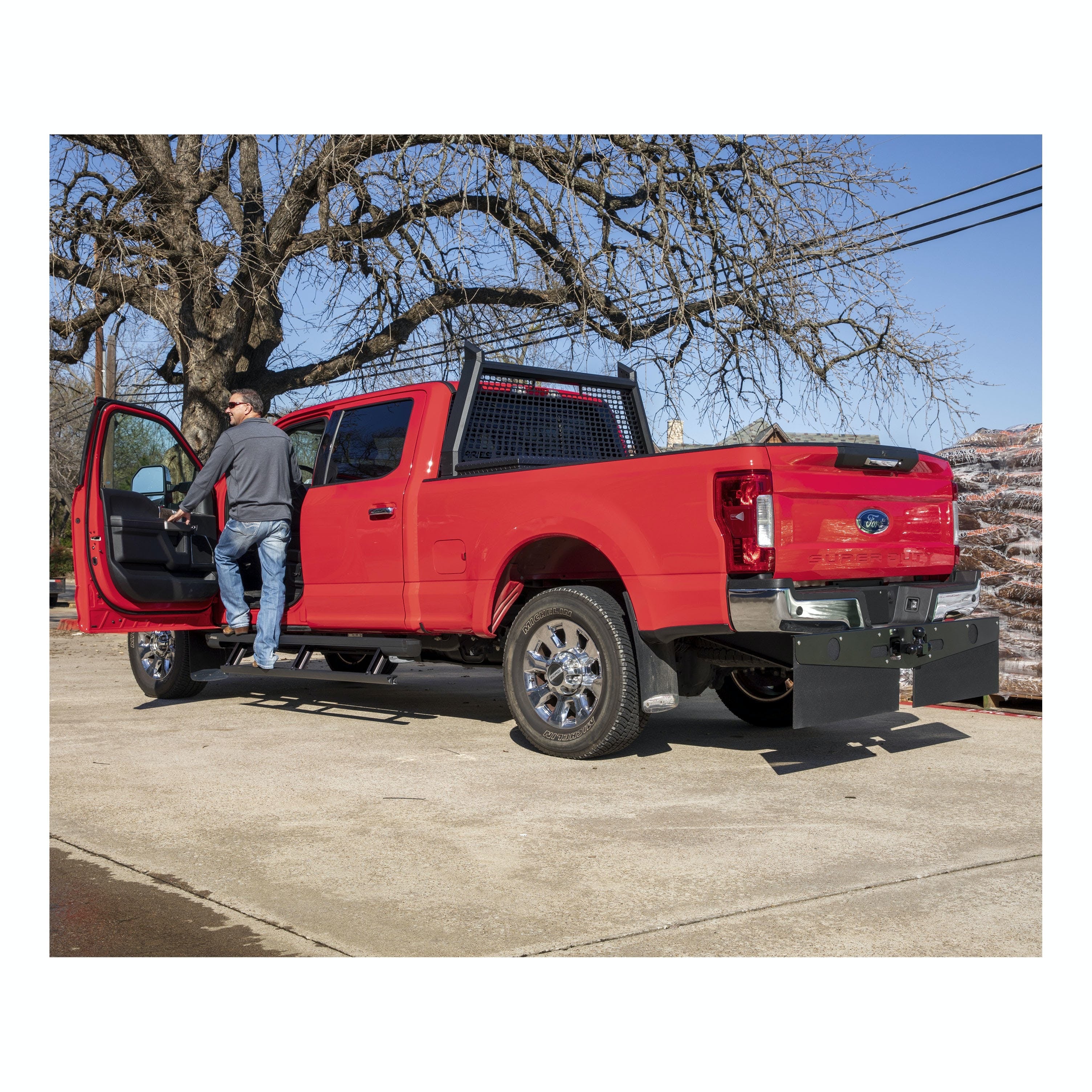 ARIES 3025183 ActionTrac 87.6" Powered Running Boards (No Brackets)