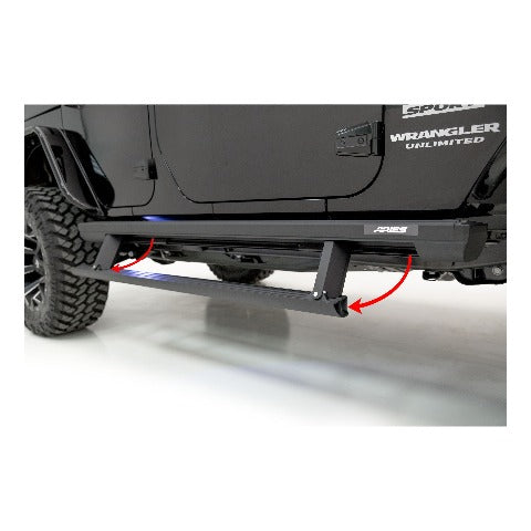 ARIES 3046504 ActionTrac 69.6" Powered Running Boards, Select Colorado, Canyon, Ext. Cab