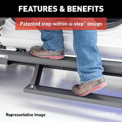 ARIES 3047923 ActionTrac 83.6" Powered Running Boards, Select Ford Ranger