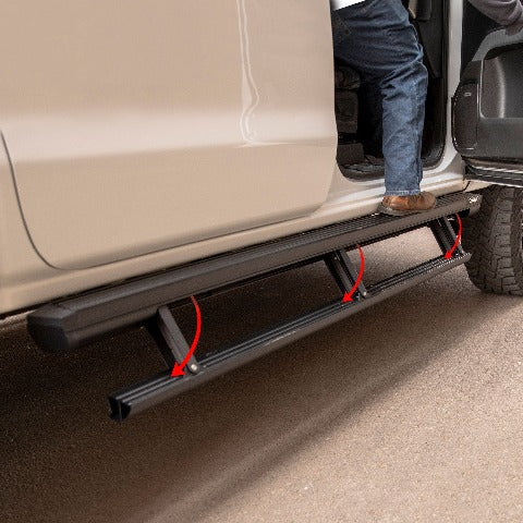ARIES 3047975 ActionTrac 83.6" Powered Running Boards, Select Jeep Gladiator