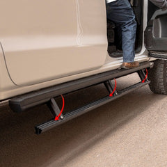 ARIES 3047975 ActionTrac 83.6" Powered Running Boards, Select Jeep Gladiator