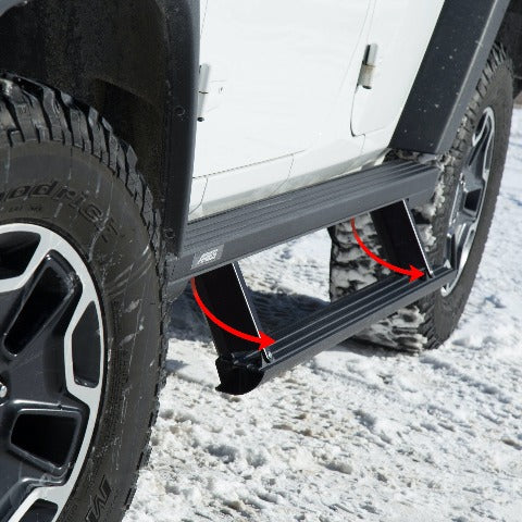 ARIES 3048103 ActionTrac 69.6" Powered Running Boards,  Select Silverado, Sierra, Crew Cab