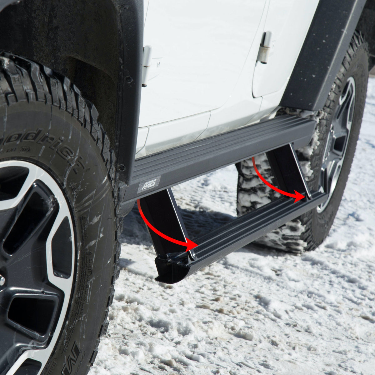 ARIES 3048923 ActionTrac 69.6" Powered Running Boards, Select Ford Bronco