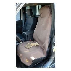 ARIES 3142-18 Seat Defender 58" x 23" Removable Waterproof Brown Bucket Seat Cover