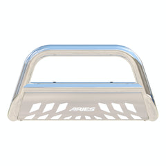 ARIES 35-4013 3" Polished Stainless Bull Bar, Select Chevy Silverado, GMC Sierra 2500, 3500 HD