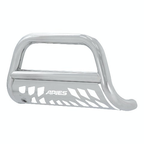 ARIES 35-4017 3" Polished Stainless Bull Bar, Select Chevrolet Silverado, GMC Sierra 1500