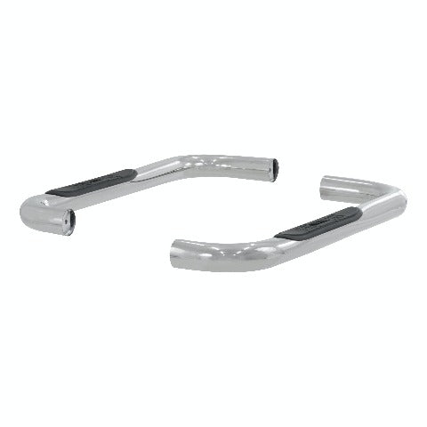 ARIES 35600-2 3" Round Polished Stainless Side Bars, Select Jeep Wrangler YJ, TJ