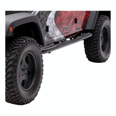 ARIES 35700 3" Round Black Steel Side Bars, Select Jeep Wrangler JK Unlimited