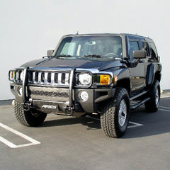 ARIES 4078 Black Steel Grille Guard, Select Hummer H3, H3T