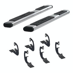 ARIES 4444002 6" x 75" Polish Stainless Oval Side Bars, Select Silverado, Tahoe, Sierra, Yukon