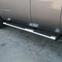 ARIES 4444007 6" x 75" Polished Stainless Oval Side Bars, Select Chevy Silverado, GMC Sierra