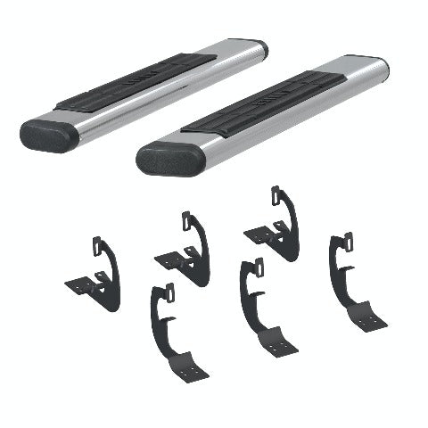 ARIES 4444024 6" x 53" Polished Stainless Oval Side Bars, Select Ford F250, F350, F450, F550