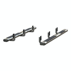 DISCONTINUED - ARIES 4444025 6" x 85" Polished Stainless Oval Side Bars, Select Ford F250, F350, F450, F550