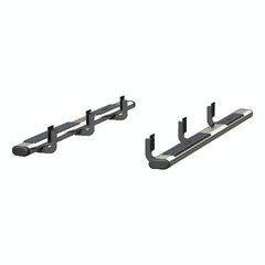 DISCONTINUED - ARIES 4444025 6" x 85" Polished Stainless Oval Side Bars, Select Ford F250, F350, F450, F550
