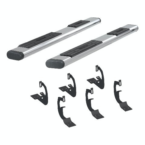 ARIES 4444026 6" x 91" Polished Stainless Oval Side Bars, Select Ford F250, F350, F450, F550