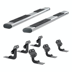 ARIES 4444027 6" x 91" Polished Stainless Oval Side Bars, Select Ford F-Series