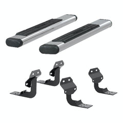 ARIES 4444028 6" x 53" Polished Stainless Oval Side Bars, Select Ford F-Series