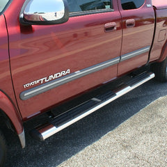 ARIES 4444033 6" x 75" Polished Stainless Oval Side Bars, Select Toyota Tundra