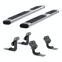 ARIES 4444042 6" x 75" Polished Stainless Oval Side Bars, Select Ford F-Series