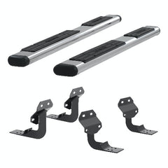 ARIES 4444042 6" x 75" Polished Stainless Oval Side Bars, Select Ford F-Series