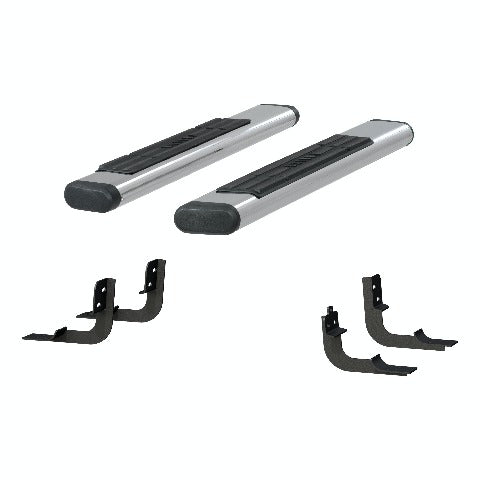 ARIES 4444043 6" x 53" Polished Stainless Oval Side Bars, Select Ram 1500, 2500, 3500
