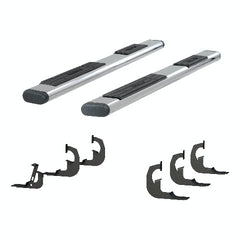 ARIES 4444045 6" x 91" Polished Stainless Oval Side Bars, Select Silverado, Sierra 2500, 3500