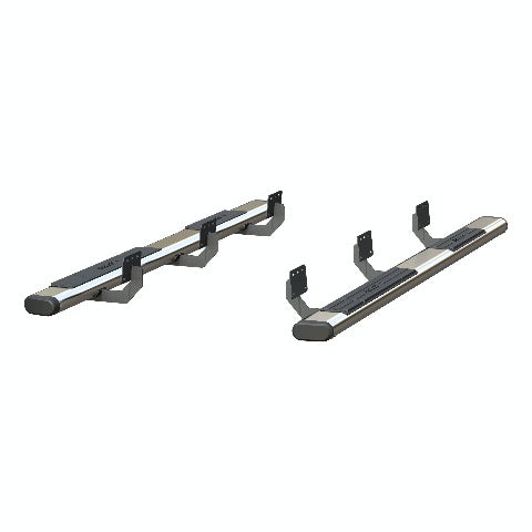 ARIES 4444047 6" x 91" Polished Stainless Oval Side Bars, Select Ram 1500 Crew Cab