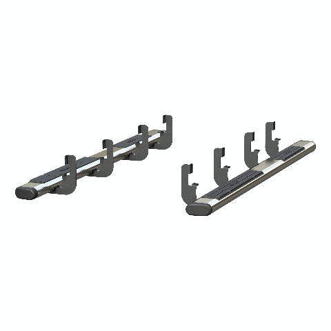 ARIES 4444049 6" x 91" Polished Stainless Oval Side Bars, Select Silverado, Sierra, Crew Cab