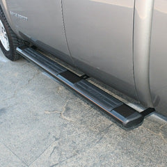 ARIES 4445003 6" x 91" Black Aluminum Oval Side Bars, Select Chevrolet, GMC
