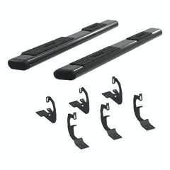 ARIES 4445013 6" x 85" Black Aluminum Oval Side Bars, Select Dodge Ram 1500