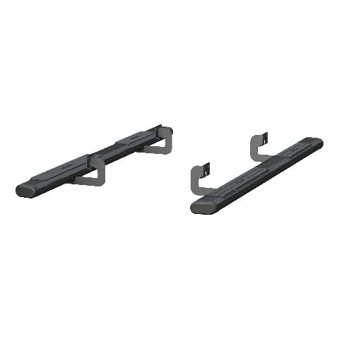 ARIES 4445019 6" x 85" Black Aluminum Oval Side Bars, Select Ford F-150