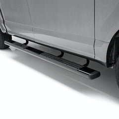 ARIES 4445023 6" x 75" Black Aluminum Oval Side Bars, Select Ford F-150, F-250