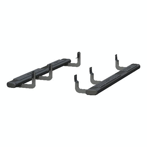 ARIES 4445034 6" x 75" Black Aluminum Oval Side Bars, Select Nissan Titan